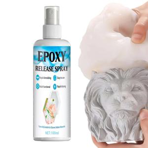 100ml 실리콘 몰드 릴리스 스프레이, 캔들 왁스, 석고 및 주조, DIY 공예 및 예술 프로젝트용 속건성 논스틱제