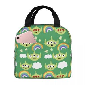 맞춤형 장난감 애니메이션 스토리 여성용 휴대용 도시락 가방 방수 만화 캐릭터 보냉 보온 도시락 가방