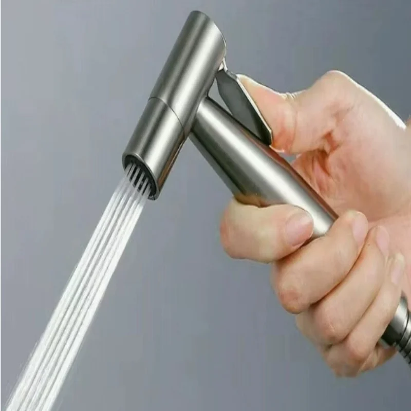 휴대용 변기용 스프레이 건, 여성 청결 및 변기 세척용 가압식 핸드헬드 비데 스프레이 헤드