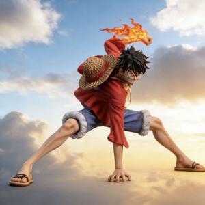 18cm/7in 원피스 몽키 D. 루피 피규어 배틀 스타일 액션 피규어 애니메이션 컬렉션 PVC 데스크탑 장식 모델 인형 장난감