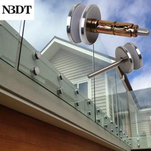 발코니 계단 난간 가드 펜스용 2개 SUS304 유리 난간 스탠드오프 핀