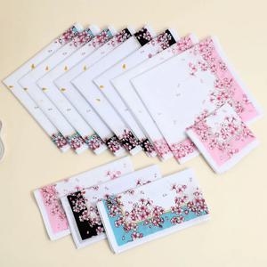 순면 꽃 손수건, 로맨틱 꽃 손수건, 웨딩 신부 기념품, 플랩 포켓 바지 타월, 스웨트 타월, 3 팩