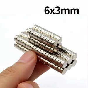 6x3mm 초강력 네오디뮴 자석 N35 NdfeB 영구 자석 강력한 자석 냉장고 자석
