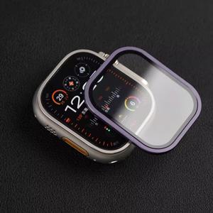 Apple Watch Ultra 49mm 티타늄 금속 프레임 용 강화 유리 시리즈 Ultra 2 화면 보호기 액세서리 용 긁힘 방지 필름