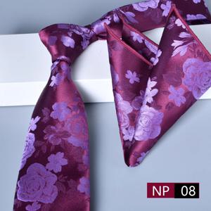 플로럴 타이 남성 넥타이 세트 슬림 크라바트 8cm 남성용 고급 브랜드 타이 퍼플 코르바타 옴므 플래드 크라바트 옴므 셔츠