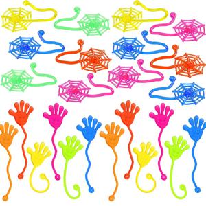 10-30개입 끈적끈적한 손 & 거미줄 장난감 신축성 스트레스 해소 피젯 토이 어린이 성인 생일 선물 발렌타인 선물 용품