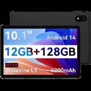 올도큐브 iPlay 60S 듀얼심 4G LTE 태블릿 10.1인치 4GB+8GB 램 128GB 롬 와이드바인 L1 안드로이드 14 OS 6200mAh 배터리 태블릿 PC