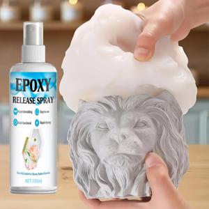 몰드 릴리스 스프레이 100ml 빠른 건조 논스틱 실리콘 릴리스 스프레이 캔들 석고 DIY 공예품 아트 프로젝트용 몰드 분리제