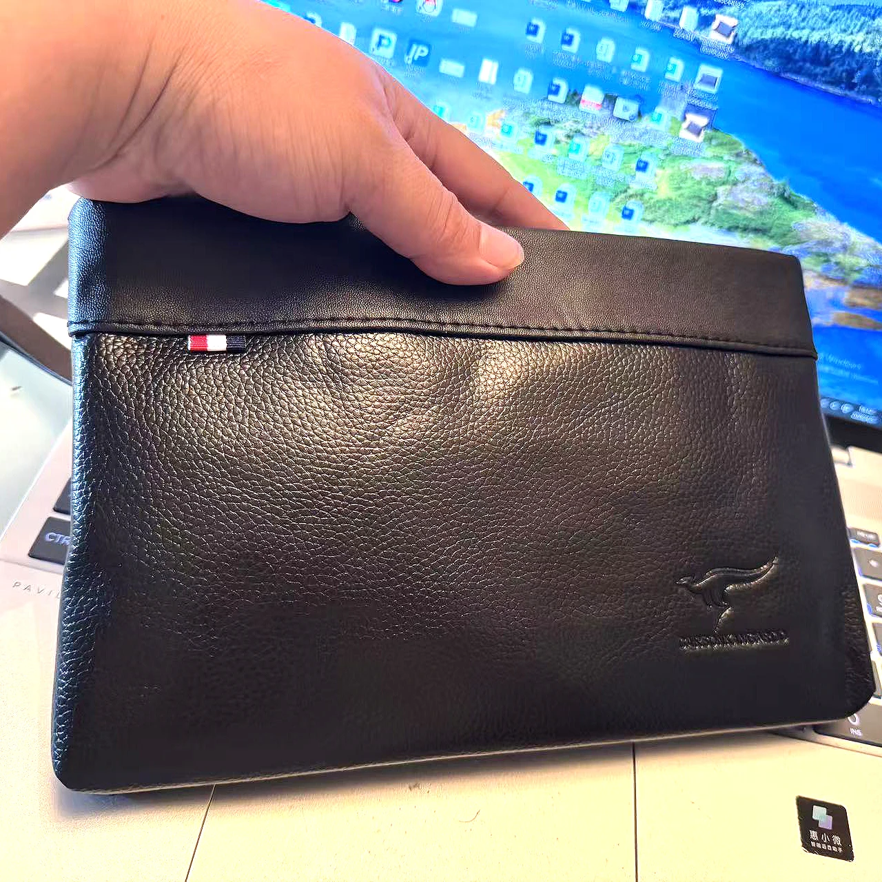 남성용 대용량 가죽 클러치 백, 휴대폰용 럭셔리 핸드백, 소년용 유명 브랜드 파우치, 지갑, 디자이너, 2024