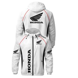 봄 재킷, 혼다 오토바이 재킷, 레이싱 재킷, 남성용 스포츠 지퍼, 후크 탑, 패셔너블한 남성용 자외선 차단 재킷