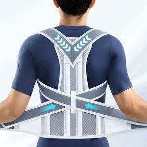 성인 남성용 꼽추 교정기, 보이지 않는 등 교정 벨트, 척추 교정, 둥근 어깨와 등 개선