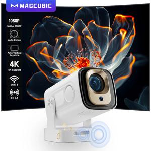 Magcubic 오토 포커스 330 ANSI HY310 프로젝터 4K 지원 1080P 안드로이드 11 WiFi6 BT5.4 에어 마우스 음성 제어 휴대용 홈