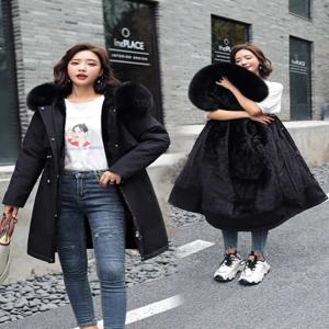 여성용 가을용 더블 포켓 스플라이싱 보온 미니멀리스트 내구성 멀티 포켓 광택 무릎 길이 긴팔 허리끈 트렌디 파카