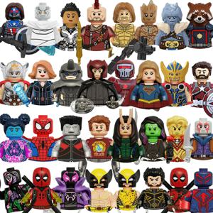 마블 캡틴 아메리카 마그네토 데드풀 블록 미니 피규어 빌딩 블록 인기 장난감 어린이 파티 선물