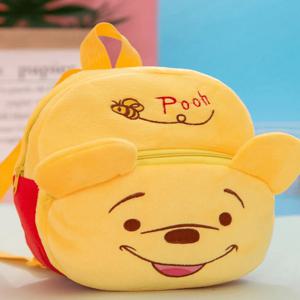 디즈니 만화 귀여운 스티치 백팩 미키 마우스 위니 푸우 플러시 스쿨 백 학생 학용품