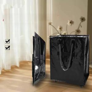 대용량 수하물용 소형 쇼핑백 캠핑 야채 구매용 무소음 전방향 창의적인 스타일 ABS+PC 가방