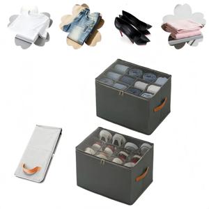 신발 보관함 정리함 600D 옥스포드 천 접이식 투명 커버 지퍼 침대 밑 옷장 옷장 방진 수납함