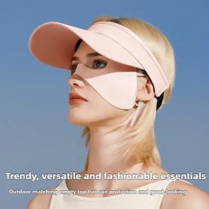 아이스 실크 트레이스리스 버터플라이 페이스 마스크 아이 코너 보호 UV 차단 야외 스포츠 골프 얼굴 보호 자외선 차단