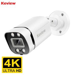 4K 8MP POE IP 카메라 오디오 야외 POE/POE 아님 H.265 Onvif Bullet CCTV 홈 5MP 컬러 야간 투시경 보안 카메라