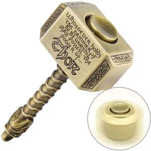 성인을위한 합금 손가락 끝 자이로 스피너 Fidget 장난감, 안티 스트레스 릴리프 장난감, 손가락 자이로 스코프, 안티 불안 금속 망치 장난감