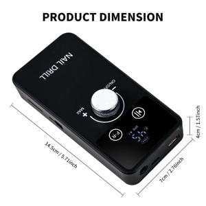 충전식 네일 드릴 머신 - 매니큐어 및 페디큐어용 전문가용 전동 네일 파일