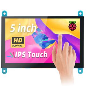 5인치 IPS LCD 정전식 터치스크린 800*480 HDMI 디스플레이 모니터 라즈베리 파이 5 4B 3B용