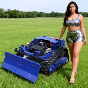 맞춤형 원격 제어 소형 로봇 - 제설기 장착, 잔디 깎기용 550mm 절단 폭