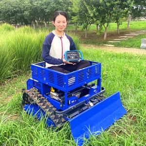 맞춤형 자주식 원격 제어 잔디 깎는 기계, 정원용 잔디 깎는 기계, 농장용 자동 트랙 잔디 깎는 기계