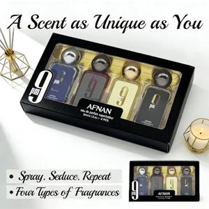 남녀공용 4*30ML 오 드 퍼퓸 세트, 아랍풍 지속력 좋은 향수, 페로몬 향수 선물세트, 오 드 뚜왈렛 스프레이