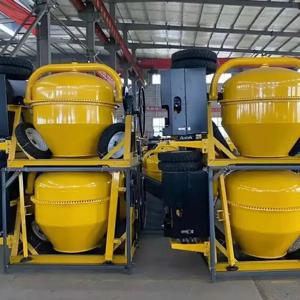 (배송 맞춤화) 엔지니어링용 2륜 모르타르 시멘트 콘크리트 믹서, 디젤 구동 믹싱기, 수출형 수직형