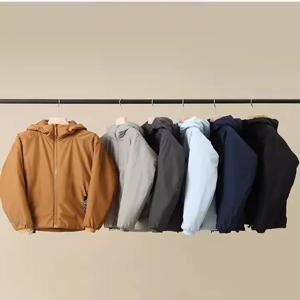 아통 시리즈 남성용 아웃도어 통기성 보온 코튼 재킷 방수 방풍 스탠다드 핏 후드 레귤러 길이 코튼 코트