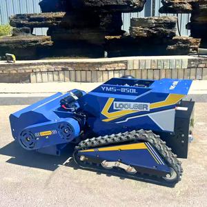 맞춤형 800/1000mm 예초 폭 원격 제어 로봇 잔디 깎는 기계 스마트 로봇 플레일 모어