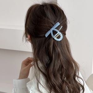 한국어 하와이 꽃 게 머리핀 여성 패션 플라스틱 상어 머리 발톱 머리핀 여자를위한 헤어핀 바레트 비치 헤어 액세서리