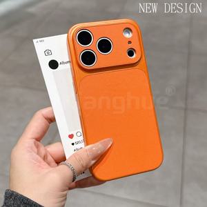 가죽 질감 럭셔리 케이스 아이폰 17 에어 17 17 프로 17 프로 맥스 컬러풀 매트 소프트 쉘 울트라 씬 커버 ﻿ ﻿