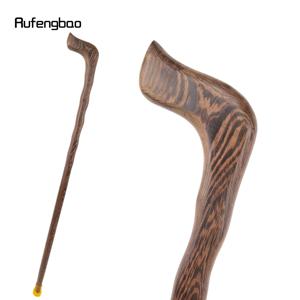 브라운 웨이브 우드 싱글 조인트 패션 워킹 스틱 장식용 코스프레 지팡이 92cm 공연용 스테이지 지팡이