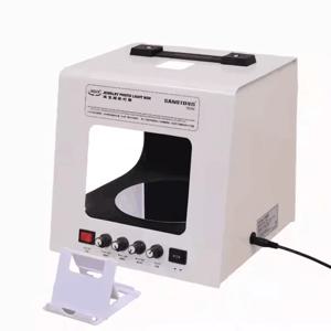 TLF 최신형 사노토 TB20 휴대용 사진 촬영 턴테이블, 보석 사진 비디오 라이트 박스용 360도 회전 턴테이블 내장