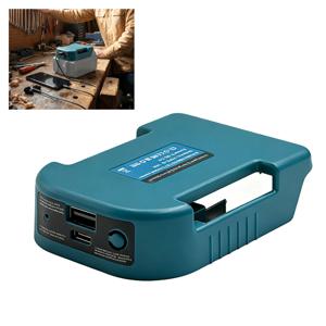 Makita 배터리 BL1840 BL1850 BL1860 충전기 어댑터 고속 충전용 Type-C 배터리 홀더가 있는 USB가 있는 Makita 18V용 1Pc