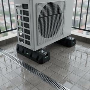 공랭식 실외기 스탠드 소음 감소 히트펌프 지지대 콘덴서 유닛 장착 발 받침대, 지붕용 고강도