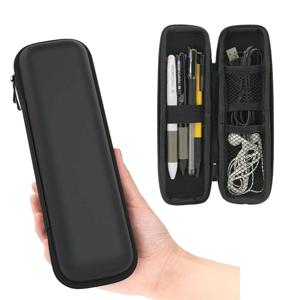 블랙 EVA 하드 쉘 스타일러스 펜 연필 케이스 홀더 이어폰 메쉬 스토리지 주최자 연필 지퍼 케이스 학교 용품