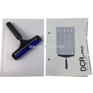 청소 롤러 DCR 롤링 스티키 페이퍼 패드 24x33cm 고품질 PVC 내구성 먼지 제거 필오프 페이퍼