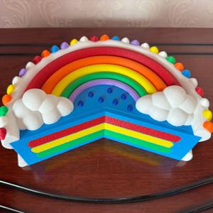 레인보우 케이크 보관함