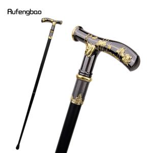 골드 블랙 팬더 나침반 워킹 지팡이 패션 장식 워킹 스틱 신사 우아한 코스프레 지팡이 손잡이 Crosier 93cm