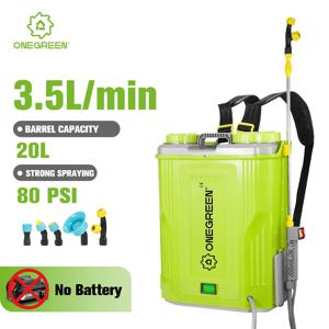 ONEGREEN 20L 대용량 충전식 전동 분무기, 마키타 18V 배터리 핀 호환 잔디밭 정원 관개용 파워툴