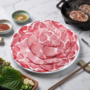 바라던  기름적고 고소한 4mm 브라질산 듀록 대패목살  400g 2팩 구이용