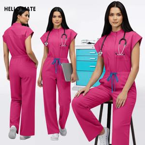 패션 수술복 여성 간호복 엔페르메리아 점프슈트 의료복 스크럽 오버올 뷰티 클리닉 병원 의류