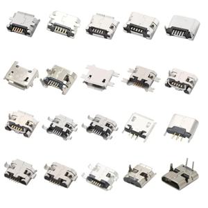 10개 마이크로 USB 2P 5P 잭 충전 포트 플러그 도크 충전기 DIP SMD 휴대폰 태블릿 스피커 등 포트 소켓 전원 커넥터