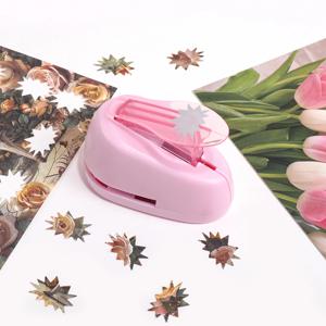 스탬프 모양 종이 펀치, 공예용 휴대용 홀 펀처, 스크랩북 용품, DIY 카드 제작 및 종이 공예 도구 선물