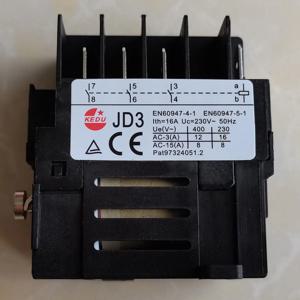 KEDU JD3 8핀 230V 50Hz 16A 전기 릴레이 3NO 전자기 스위치 전원 차단 및 저전압 보호 기능 포함