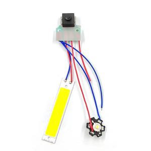 제어 스위치가 있는 이중 LED 라이트 보드 DC 3.7-5V 손전등 야간 조명 DIY 액세서리