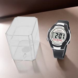 포르투갈어 말하는 시계: 시각 장애인, 저시력자 및 노약자에게 사용하기 쉽습니다.